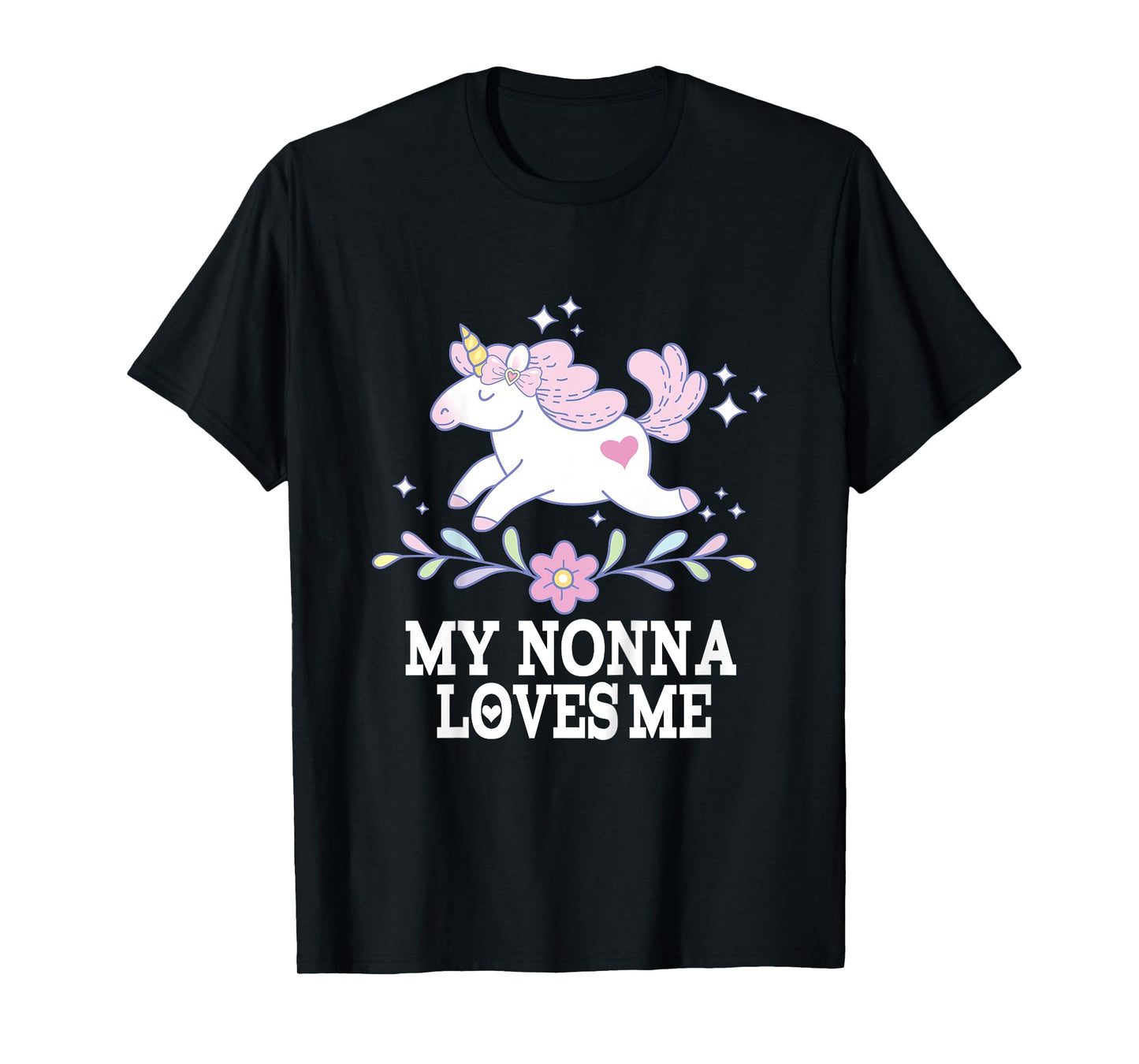 My Nonna Loves Me Granddaughter Unicorn T-Shirt