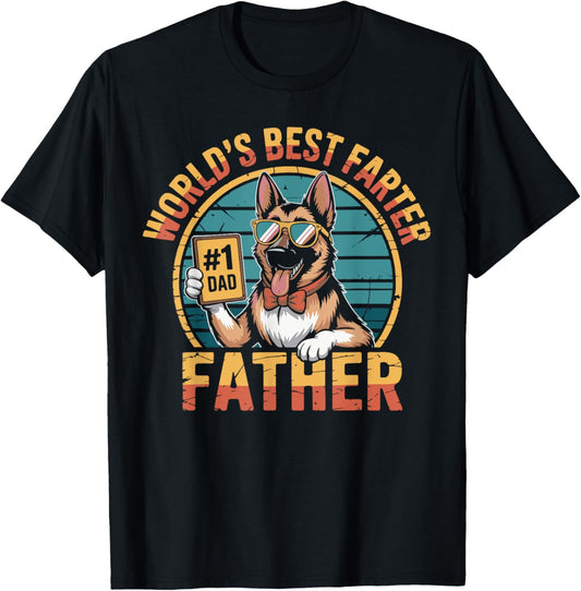 Father's Day Dog Dad World's Best Farter I Mean Father Funny T-Shirt