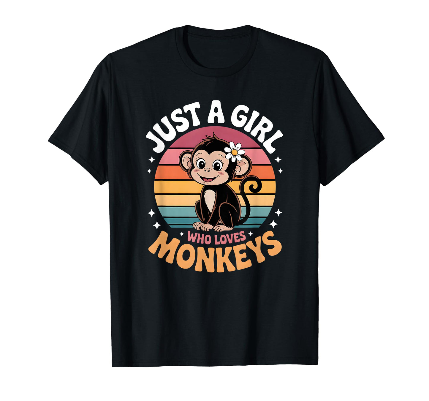 Girls Monkey T-Shirt