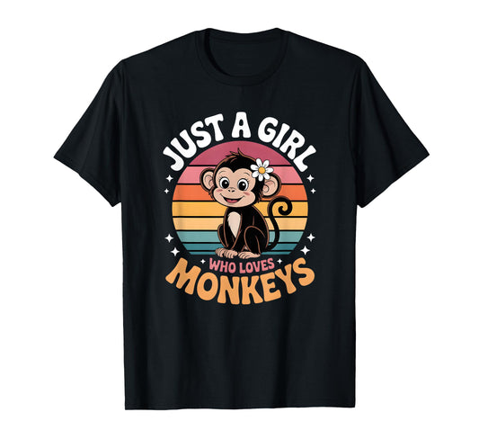 Girls Monkey T-Shirt