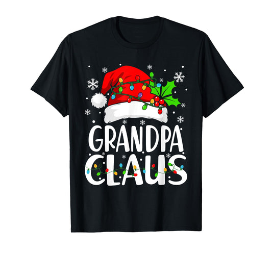 Grandpa Claus Christmas Santa Matching Family Xmas Pajamas T-Shirt