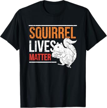 Funny Vintage Squirrel Lives Matter Gift For Men Women Kids T-Shirt