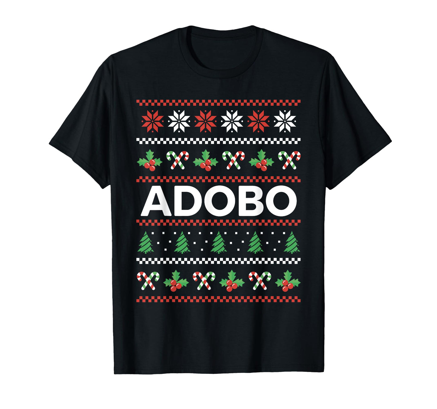 Funny Adobo Ugly Christmas Outfit Filipino Food Cooking T-Shirt