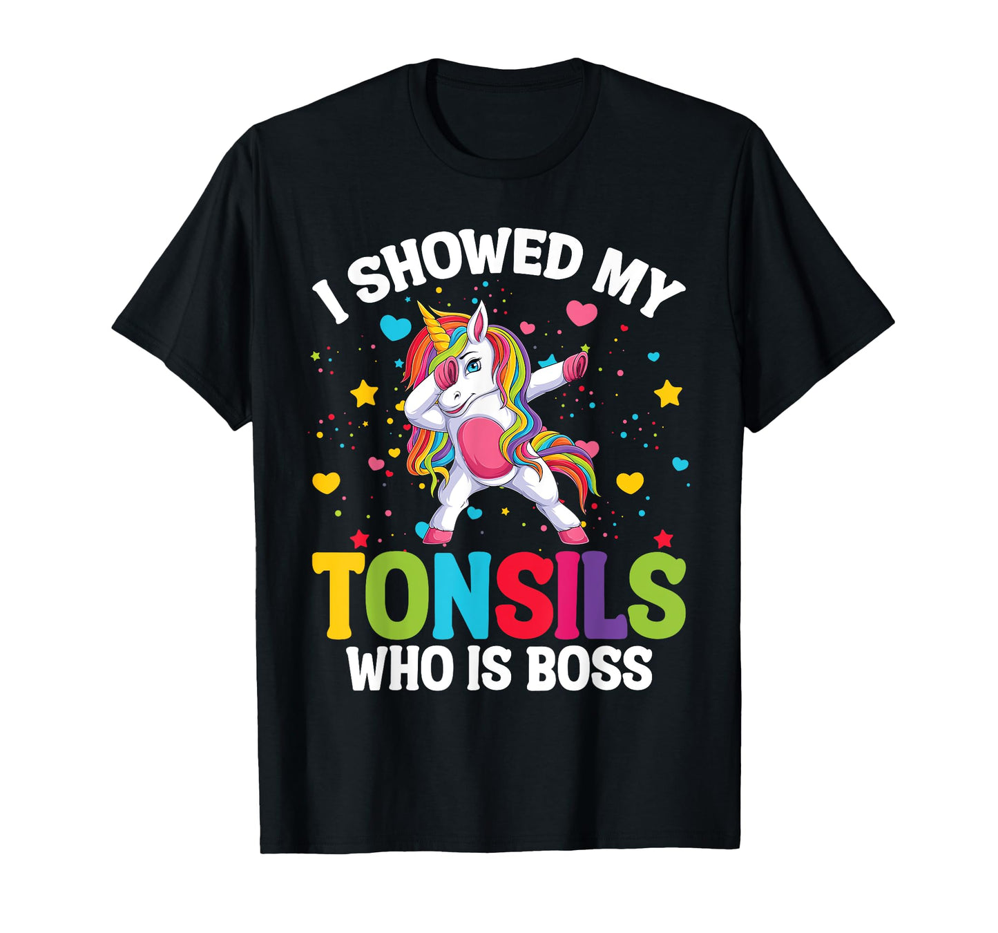 Tonsillectomy Recovery Kids Unicorn Tonsil Removal Surgery T-Shirt