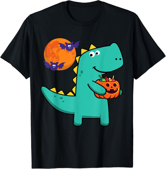 Cute Dinosaur Pumpkin Halloween Tyrannosaurus Toddler T-Shirt