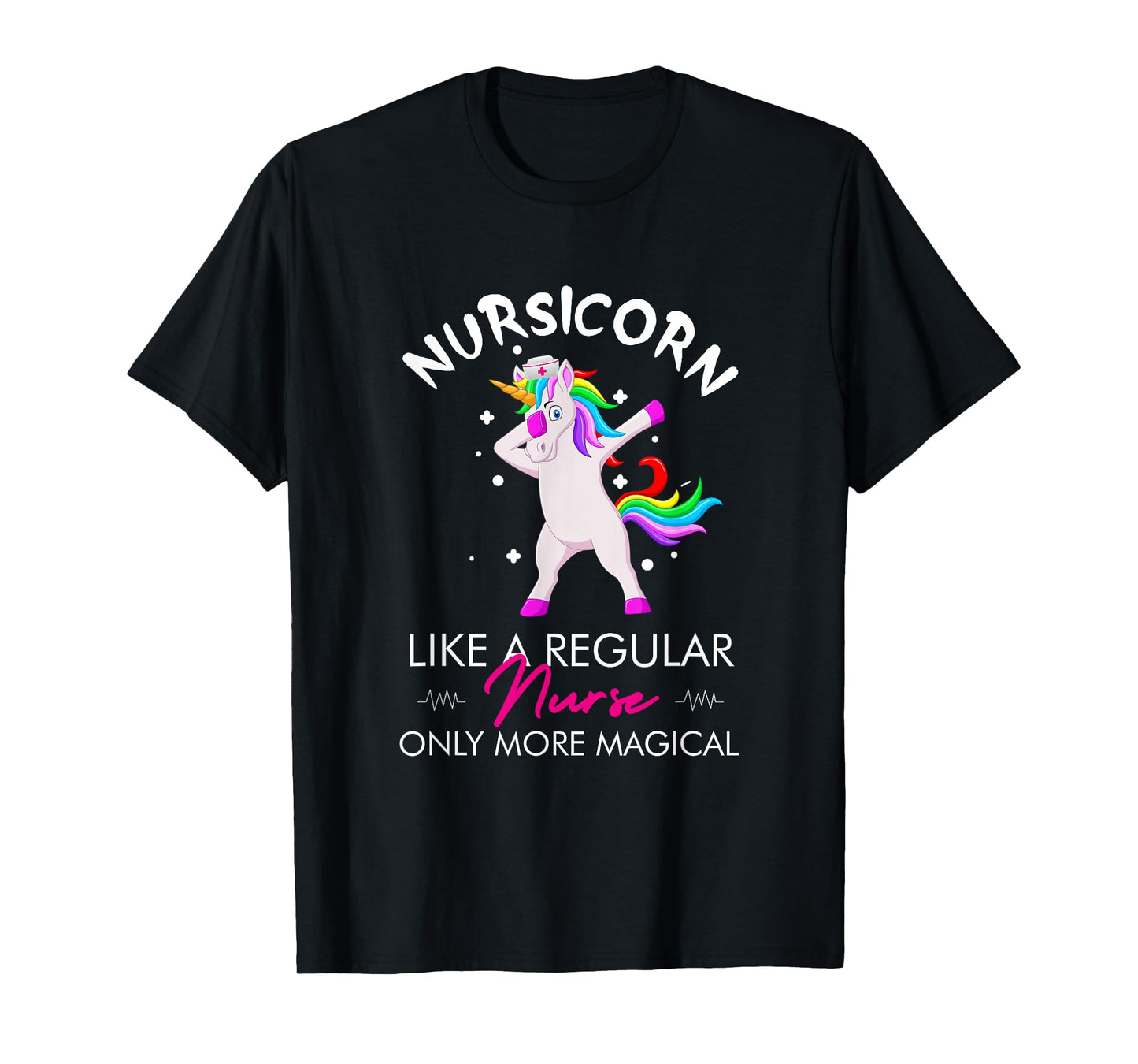 Accessories Essentials Items Supplies Gear & Gifts Nursicorn Regular More Magical Unicorn Nurse Funny Women's T-Shirt