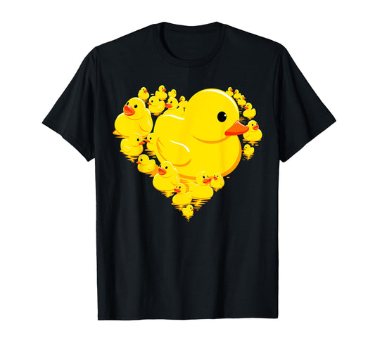 Funny Rubber Duck Hearts Quack Ducky Valentine's Day Gifts T-Shirt