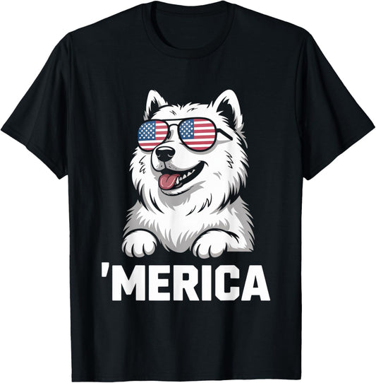 Golden Retriever 4th Of July Merica Patriotic American Flag T-Shirt