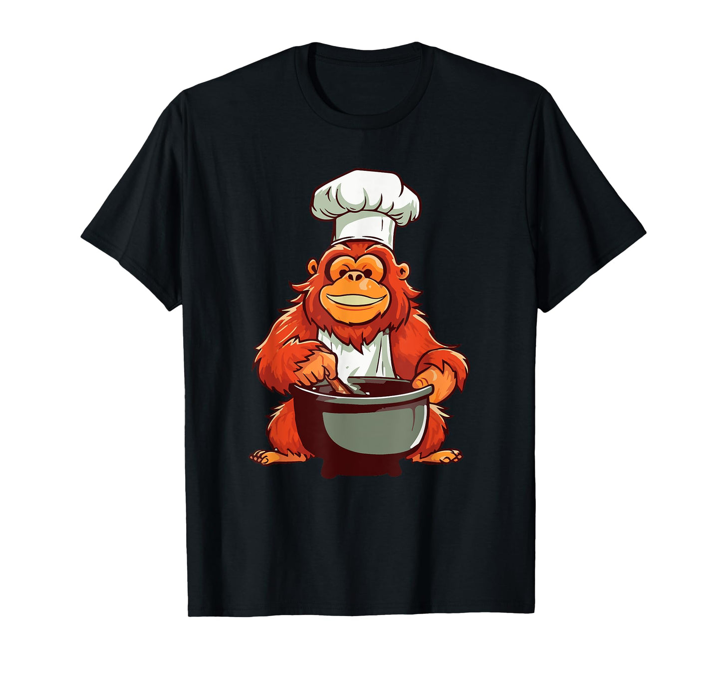 Orangutans Hobby Chef Cooking Monkey Jungle T-Shirt