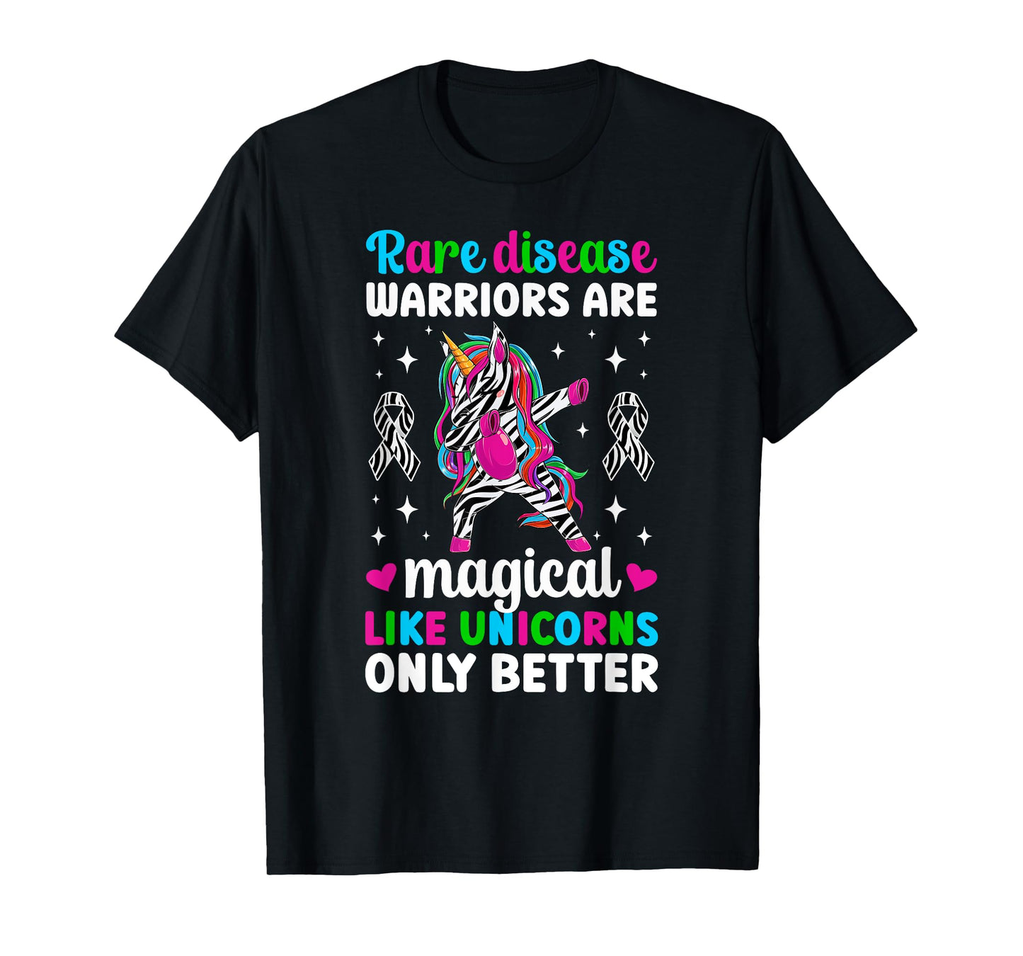Rare Disease Warrior Unicorn Rare Disease Awareness T-Shirt