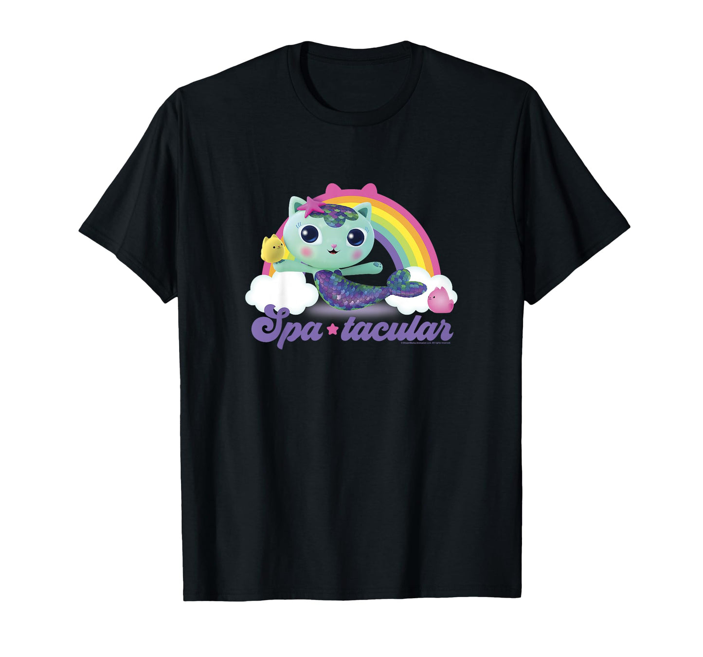 Kids Gabby's Dollhouse MerCat Spa-tacular Rainbow Youth T-Shirt