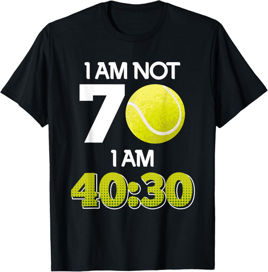 Tennis player 70 years 70th birthday 70 years T-Shirt
