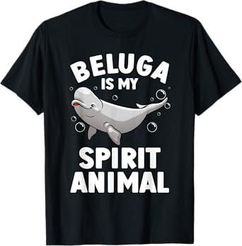 Funny Beluga Whale Design For Men Women Beluga Whale Lover T-Shirt