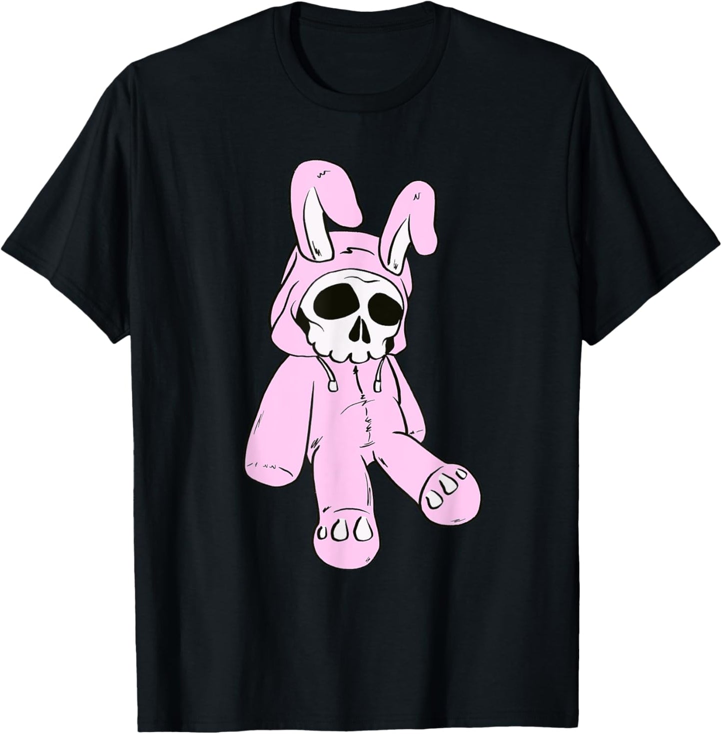 Skull Bunny Pink Dead Bunny Costume Skeleton Manga Rabbit T-Shirt