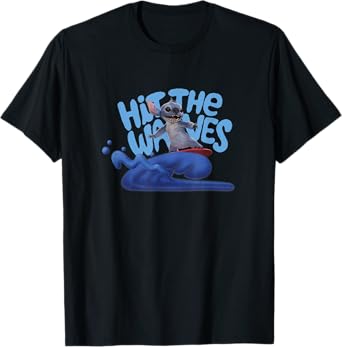 Disney Lilo & Stitch Hit The Waves Surfing Stitch T-Shirt