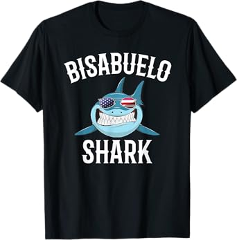 4th Of July Bisabuelo Shark Spanish Great Grandpa Patriotic Men T-Shirt