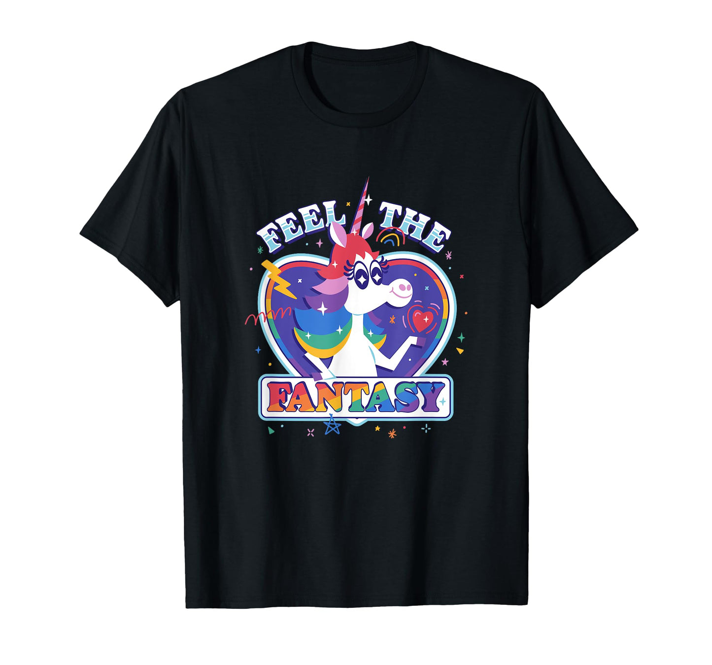Disney Pixar Inside Out Fantasy Rainbow Unicorn T-Shirt
