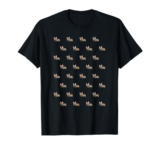 French Bulldog Pattern Cute Frenchie Dog Lover Owner T-Shirt