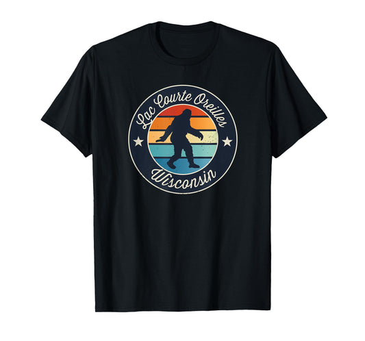 Lac Courte Oreilles Wisconsin Sasquatch Souvenir T-Shirt