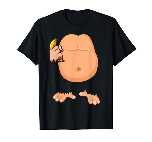 Monkey Costume Monkey Body Headless Halloween Costume T-Shirt
