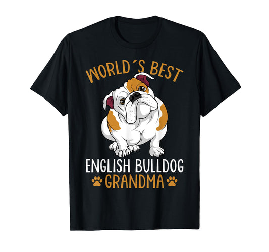 World´s Best English Bulldog Grandma Dog Owner Funny Women T-Shirt
