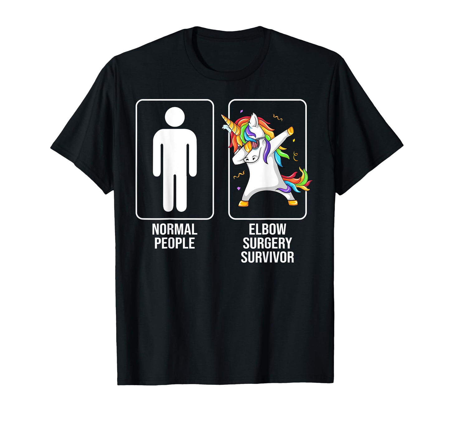 Elbow Surgery Survivor Unicorn Funny Elbow Surgery Recovery T-Shirt