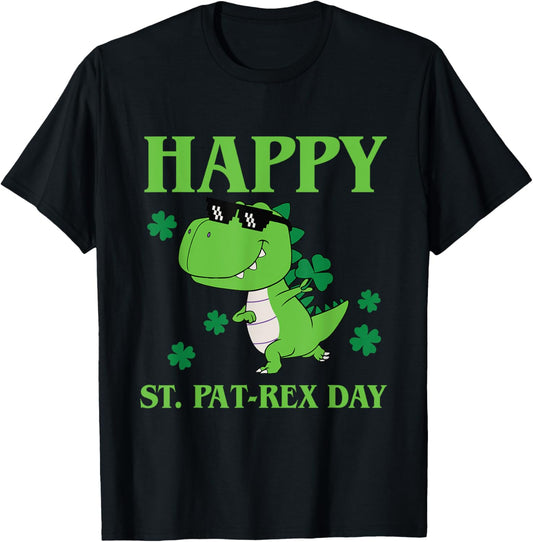 Happy St. Pat-Rex Day Dinosaur Trex Boys St Patricks Day T-Shirt