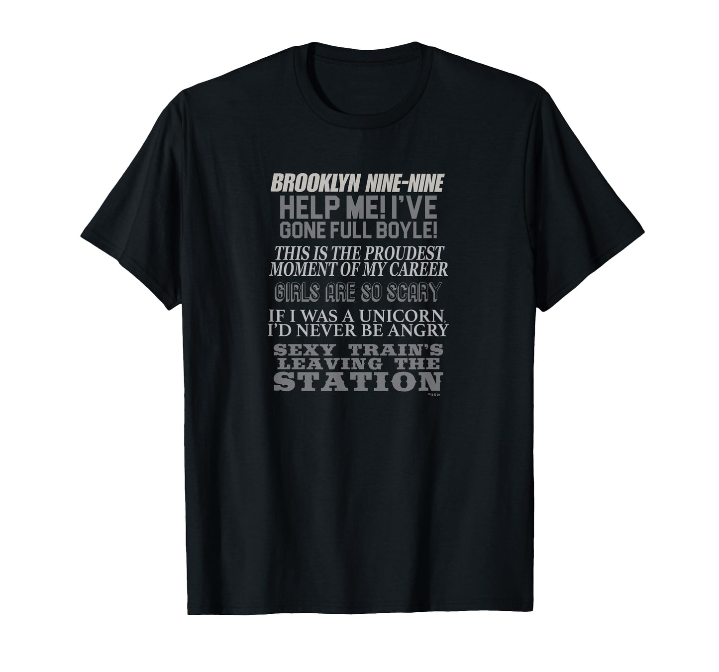 Brooklyn Nine-Nine Charles Boyle Quote Mash-up T-Shirt T-Shirt