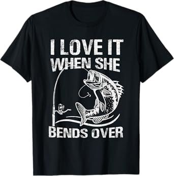 Funny Bass Fish Fishing Fisherman Fish Lover Jokes Humor Men T-Shirt