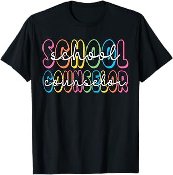 Retro School Counselor Counseling Teacher Appreciation T-Shirt