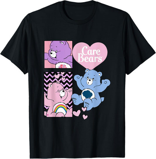 Care Bears Vintage Color Pop Teddy Bear Panels T-Shirt