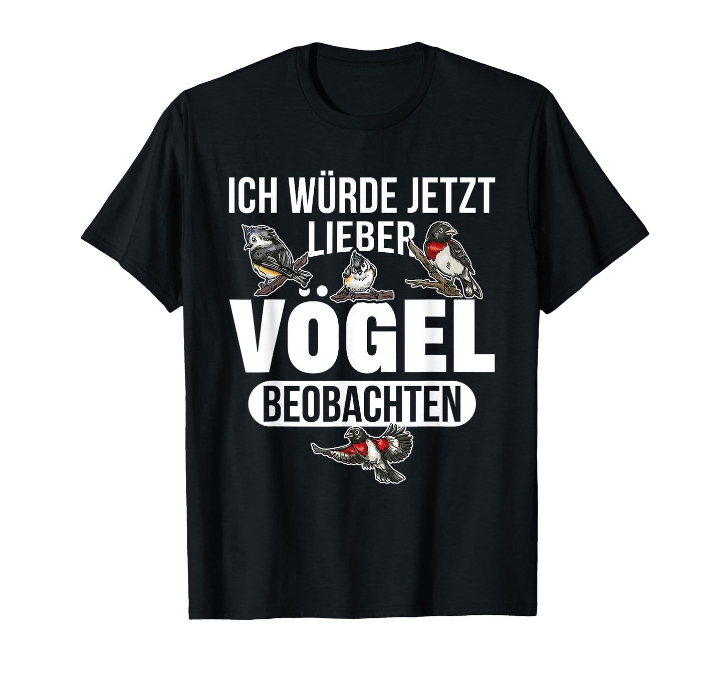 Ornithologe Vogel Ich würde jetzt lieber Vögel T-Shirt