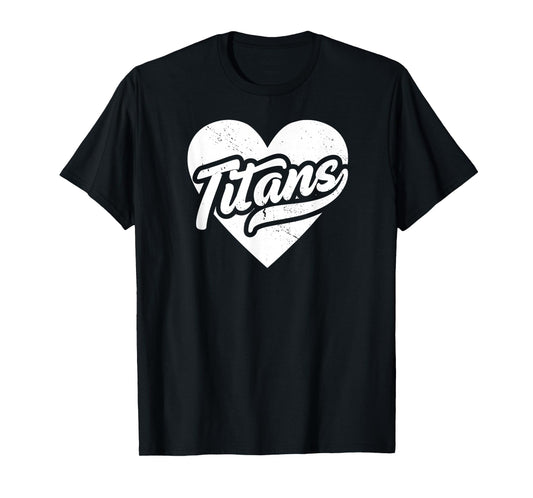 Vintage Titans School Spirit Go Titans Love T-Shirt