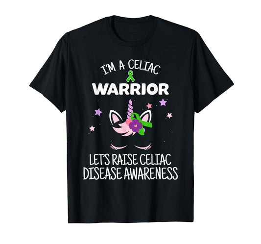 Unicorn Celiac Warrior, Celiac Disease Awareness T-Shirt