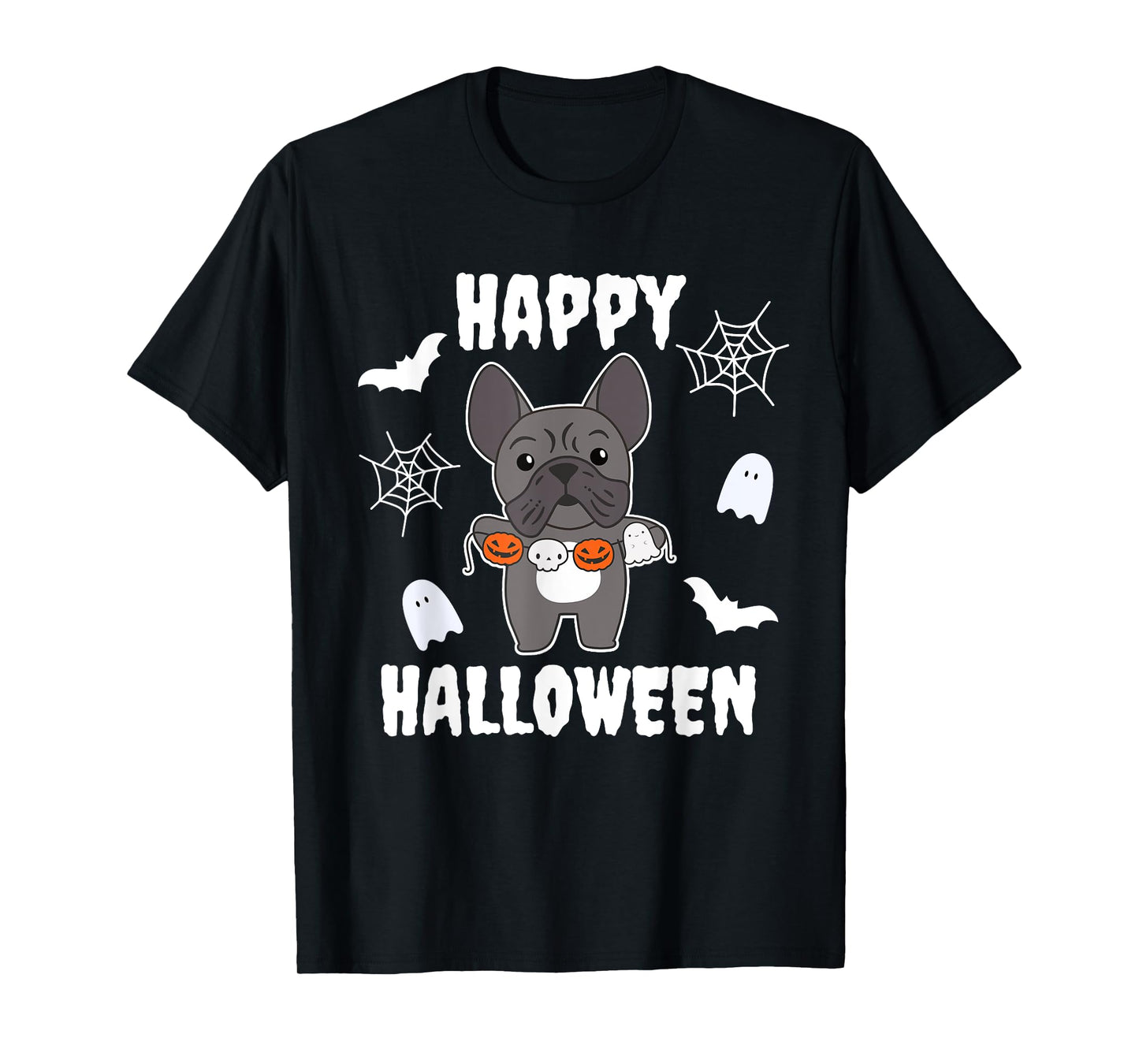 French Bulldog Happy Halloween Pumpkin Dogs Halloween T-Shirt