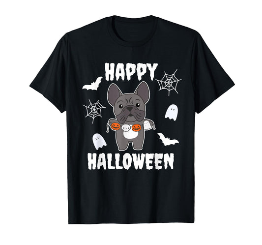 French Bulldog Happy Halloween Pumpkin Dogs Halloween T-Shirt