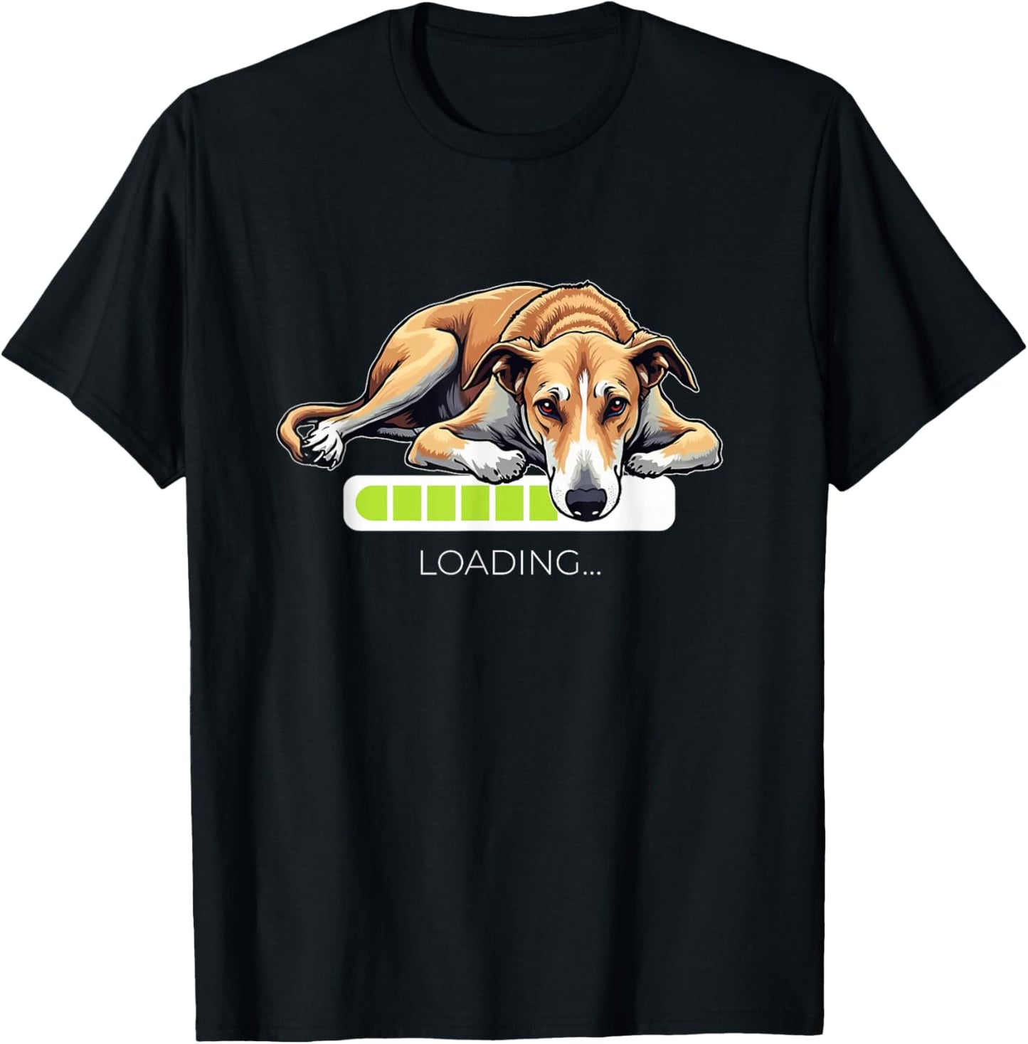 Greyhound Grey-Dog Loading T-Shirt