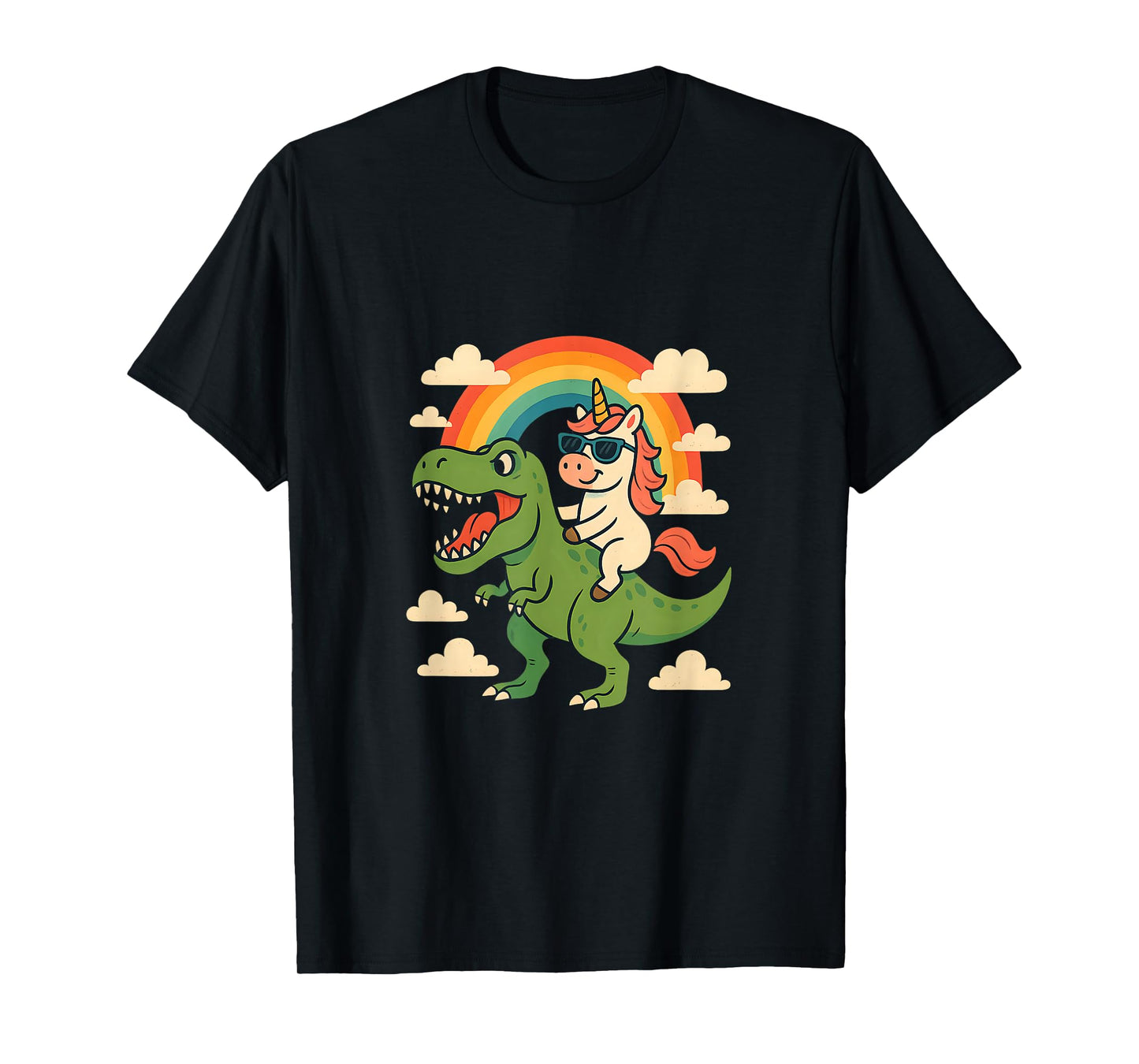 Unicorn Riding a TRex T-Shirt
