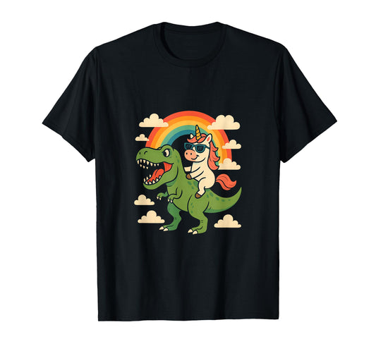Unicorn Riding a TRex T-Shirt