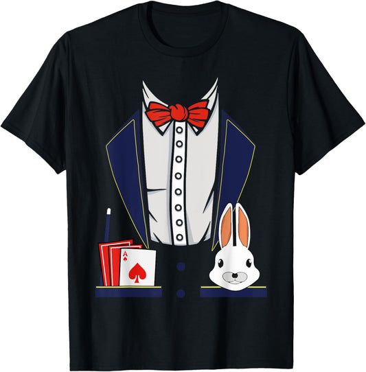 Magician Costume Halloween Magic Show Men Women Kids Boys T-Shirt