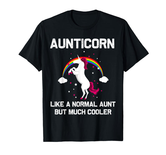 Aunticorn Aunt Unicorn Gift for Sister New Auntie Unicorns T-Shirt