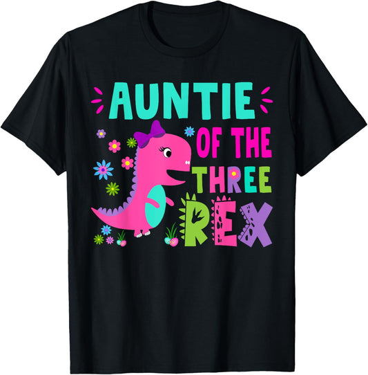 Family Saurus Matching Family THREE Rex T-Rex Dinosaur Birthday T-Shirt