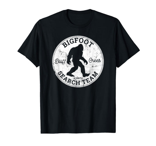 Bigfoot Search Team Retro Vintage Sasquatch Bluff Creek 1967 T-Shirt