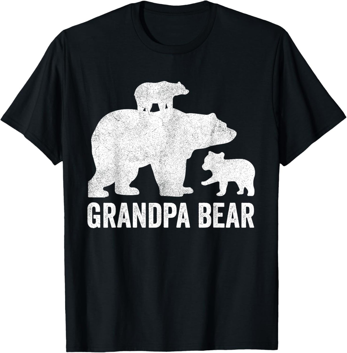 Grandpa Bear Fathers Day Shirts, Funny Two Cub Kids Grandad T-Shirt
