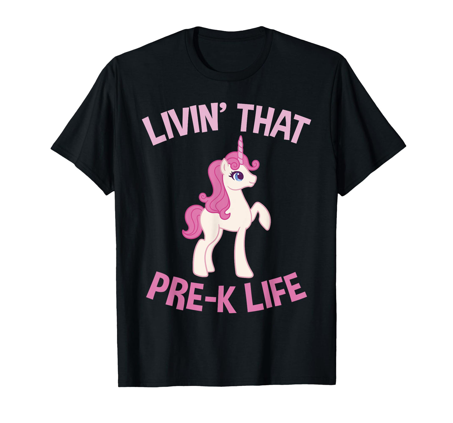 Livin that Pre K Life Unicorn Pre School T-Shirt