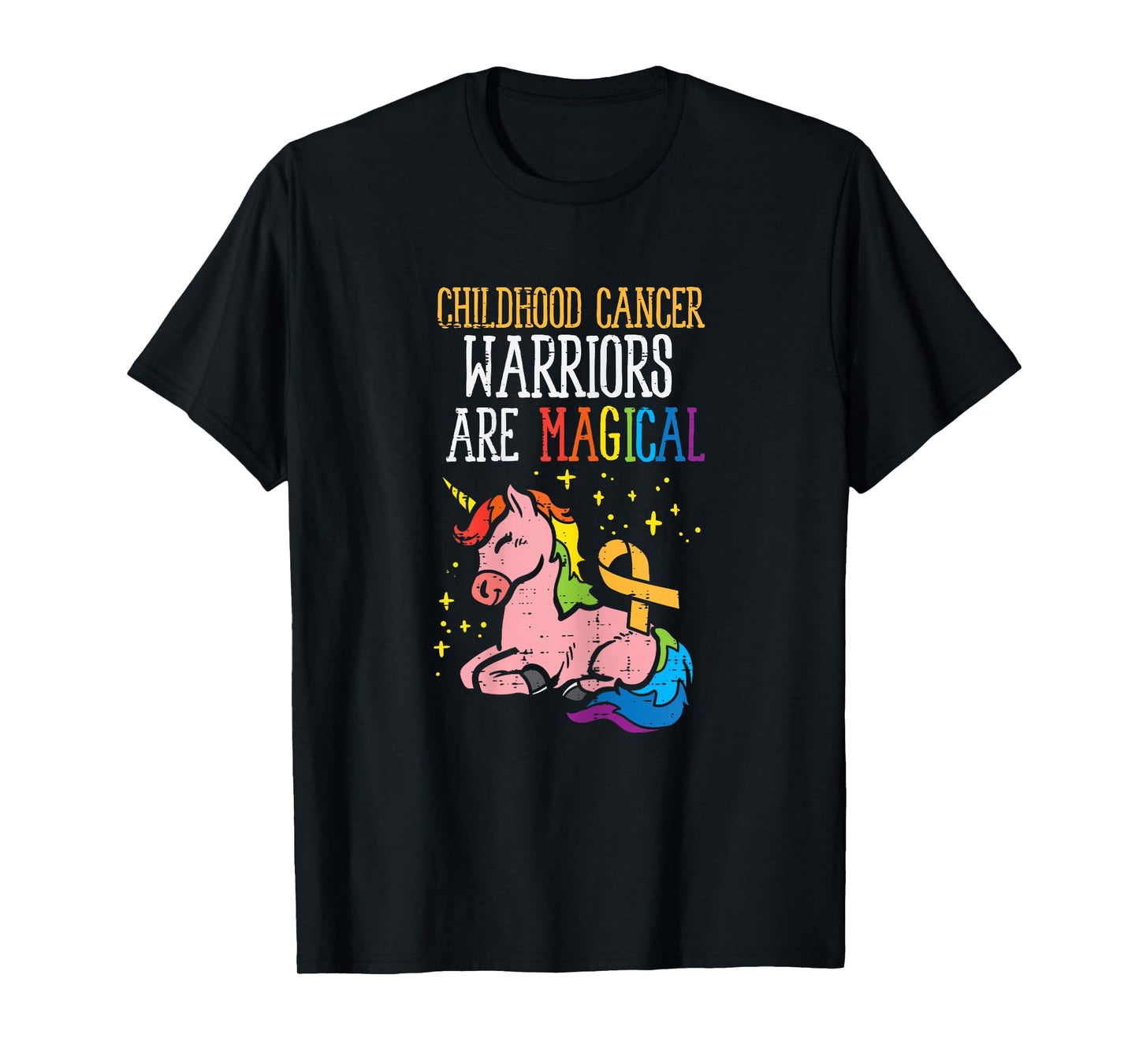 Unicorn Childhood Cancer Warriors Are Magical Awareness T-Shirt