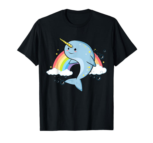 Funny Narwhal Unicorn of the Sea Lover Horn Rainbow Kawaii T-Shirt