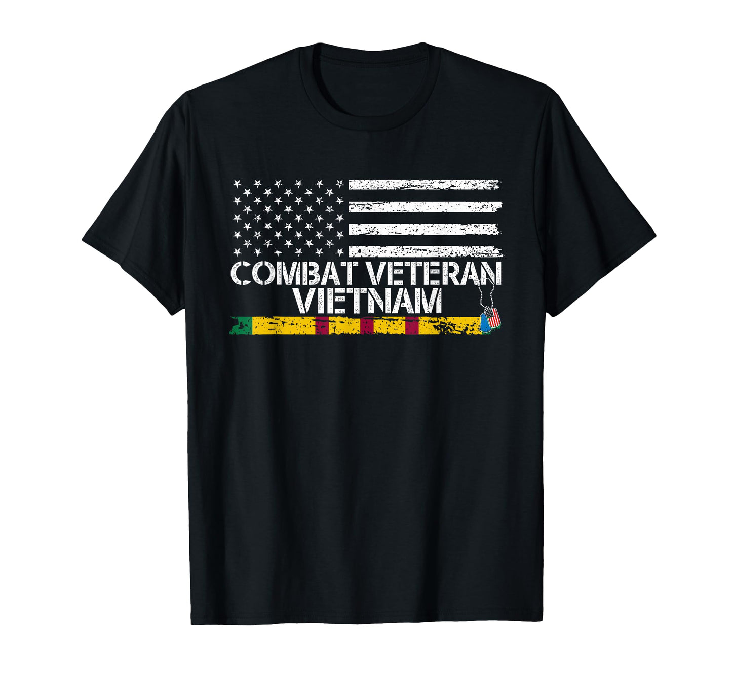 Combat Veteran Vietnam - Veteran Patriotic Father's Day T-Shirt