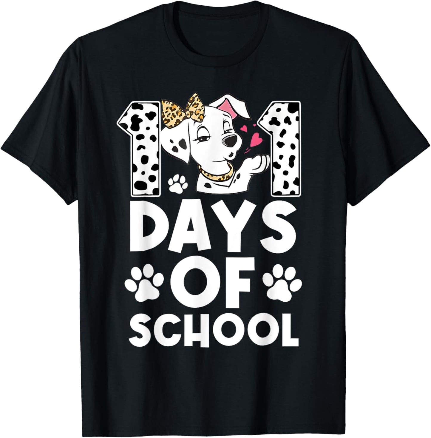 Happy 101 Days School Cute Dog 100 Days Student Teacher T-Shirt