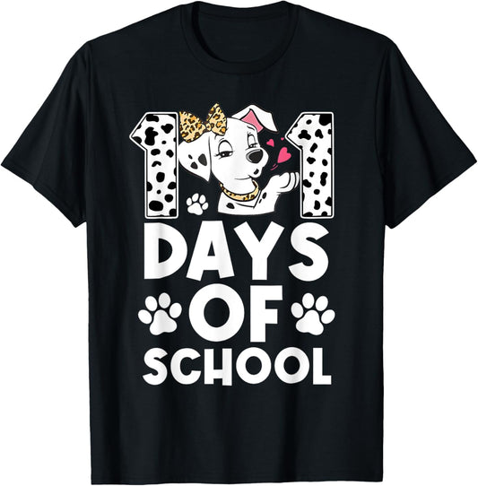 Happy 101 Days School Cute Dog 100 Days Student Teacher T-Shirt